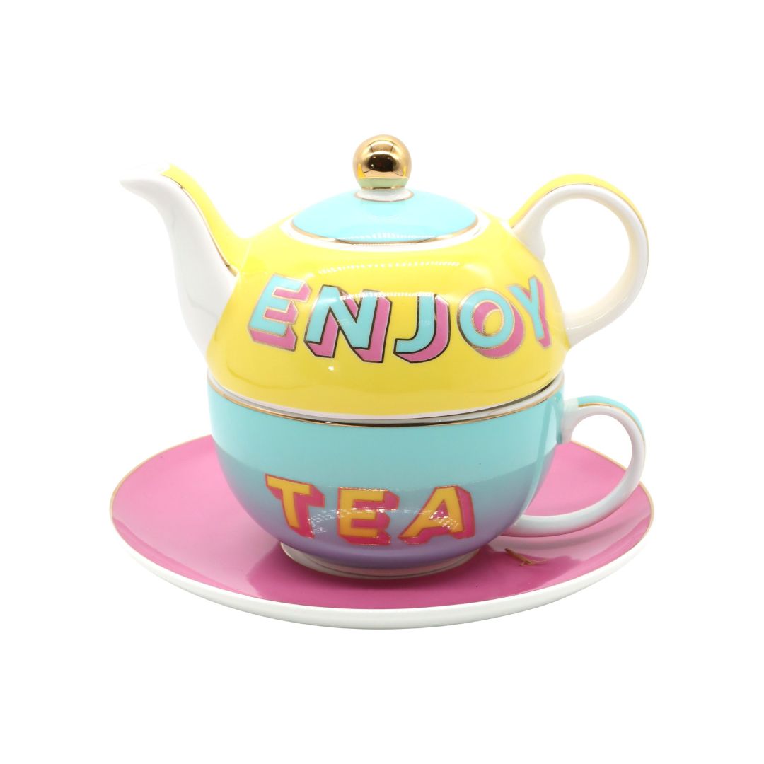 Enjoy Tea For One Porcelain Set, the best customized gift and gifts for her and for him from Inna Carton online shop Dubai, UAE!
