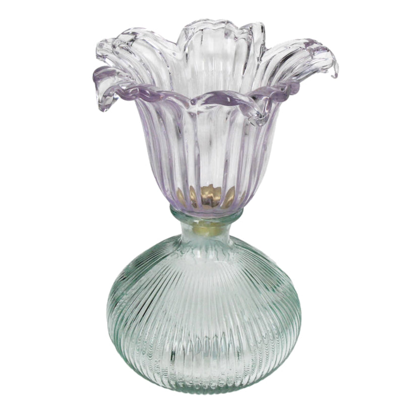 Fleur Glass Candleholder Lavender, the best customized gift and gifts for her and for him from Inna Carton online shop Dubai, UAE!