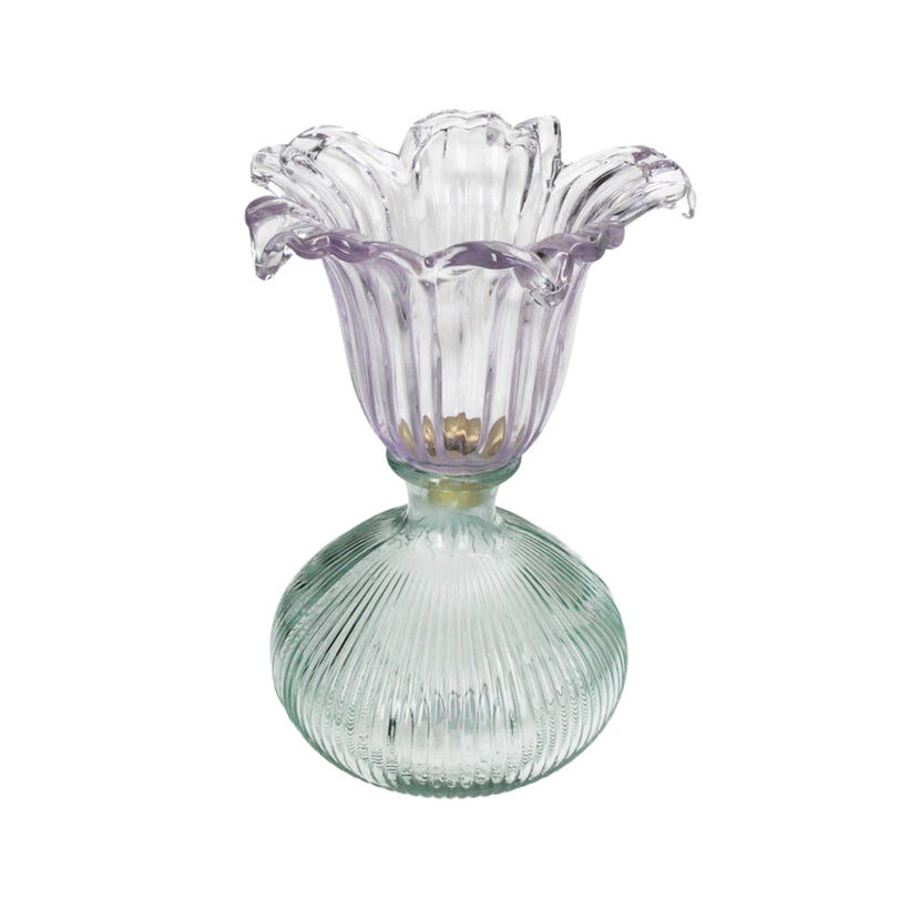 Fleur Glass Candleholder Lavender, the best customized gift and gifts for her and for him from Inna Carton online shop Dubai, UAE!