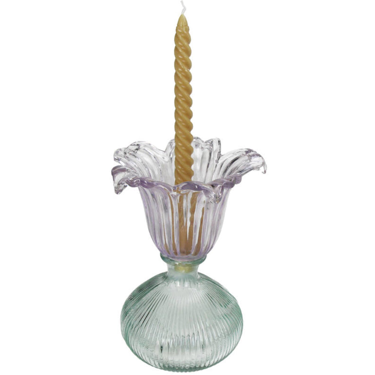Fleur Glass Candleholder Lavender, the best customized gift and gifts for her and for him from Inna Carton online shop Dubai, UAE!
