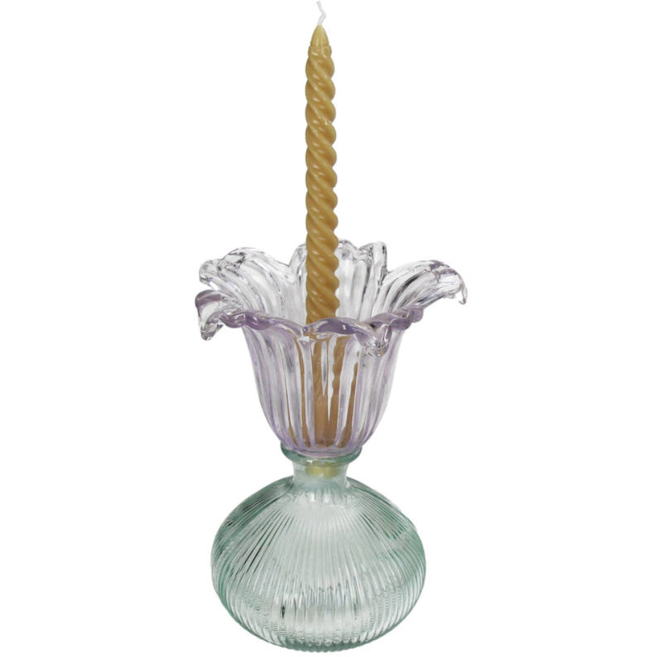 Fleur Glass Candleholder Lavender, the best customized gift and gifts for her and for him from Inna Carton online shop Dubai, UAE!