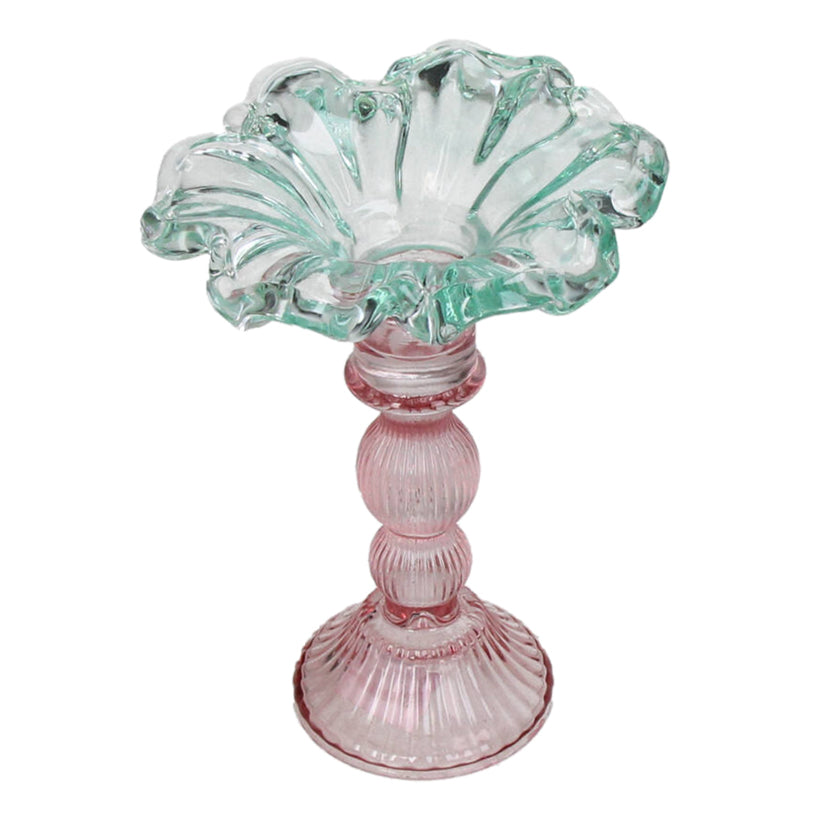 Fleur Glass Candleholder Mint, the best customized gift and gifts for her and for him from Inna Carton online shop Dubai, UAE!