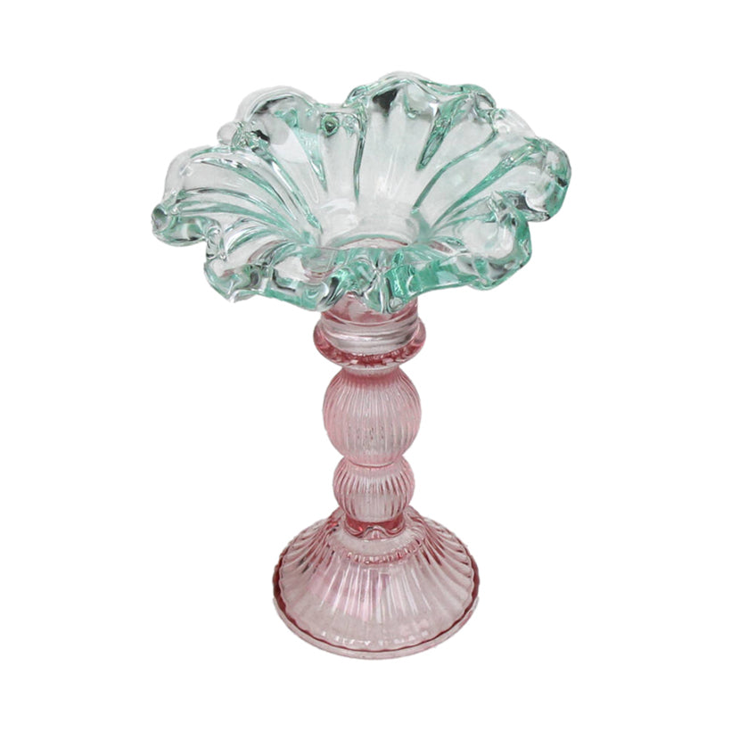 Fleur Glass Candleholder Mint, the best customized gift and gifts for her and for him from Inna Carton online shop Dubai, UAE!