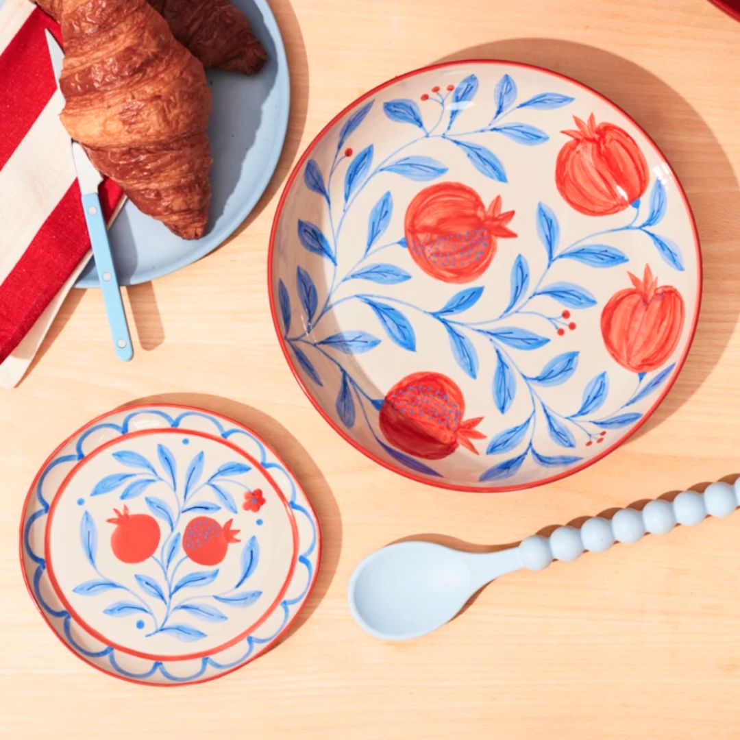 GRANADA Ceramic Pomegranate PLATE set, the best customized gift and gifts for her and for him from Inna Carton online shop Dubai, UAE!
