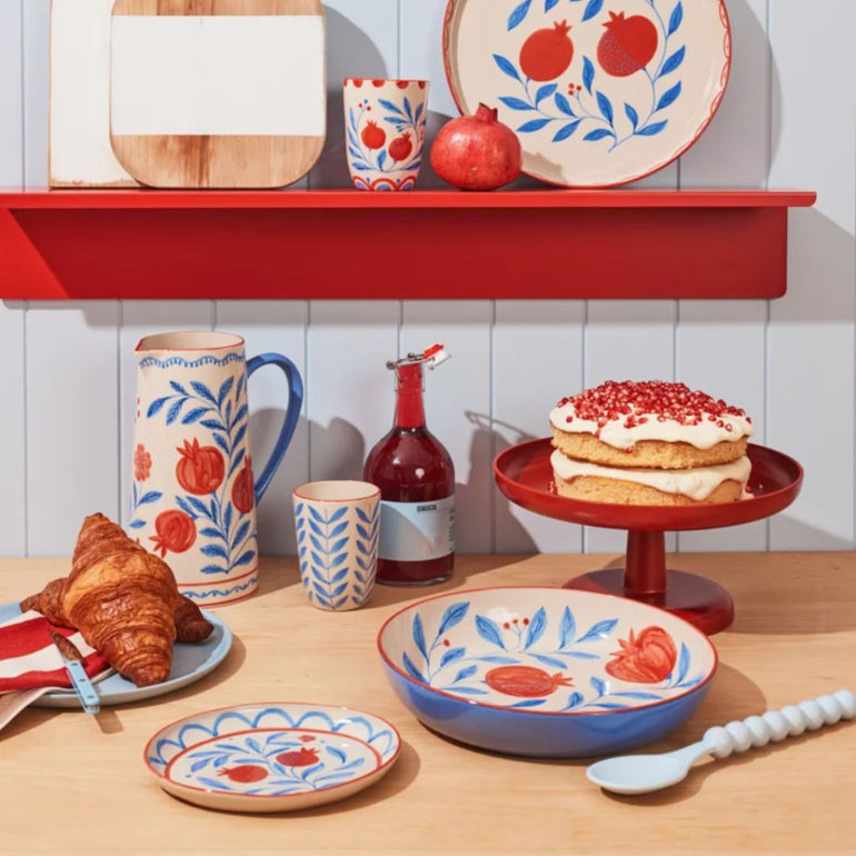 GRANADA Ceramic Pomegranate PLATE set, the best customized gift and gifts for her and for him from Inna Carton online shop Dubai, UAE!
