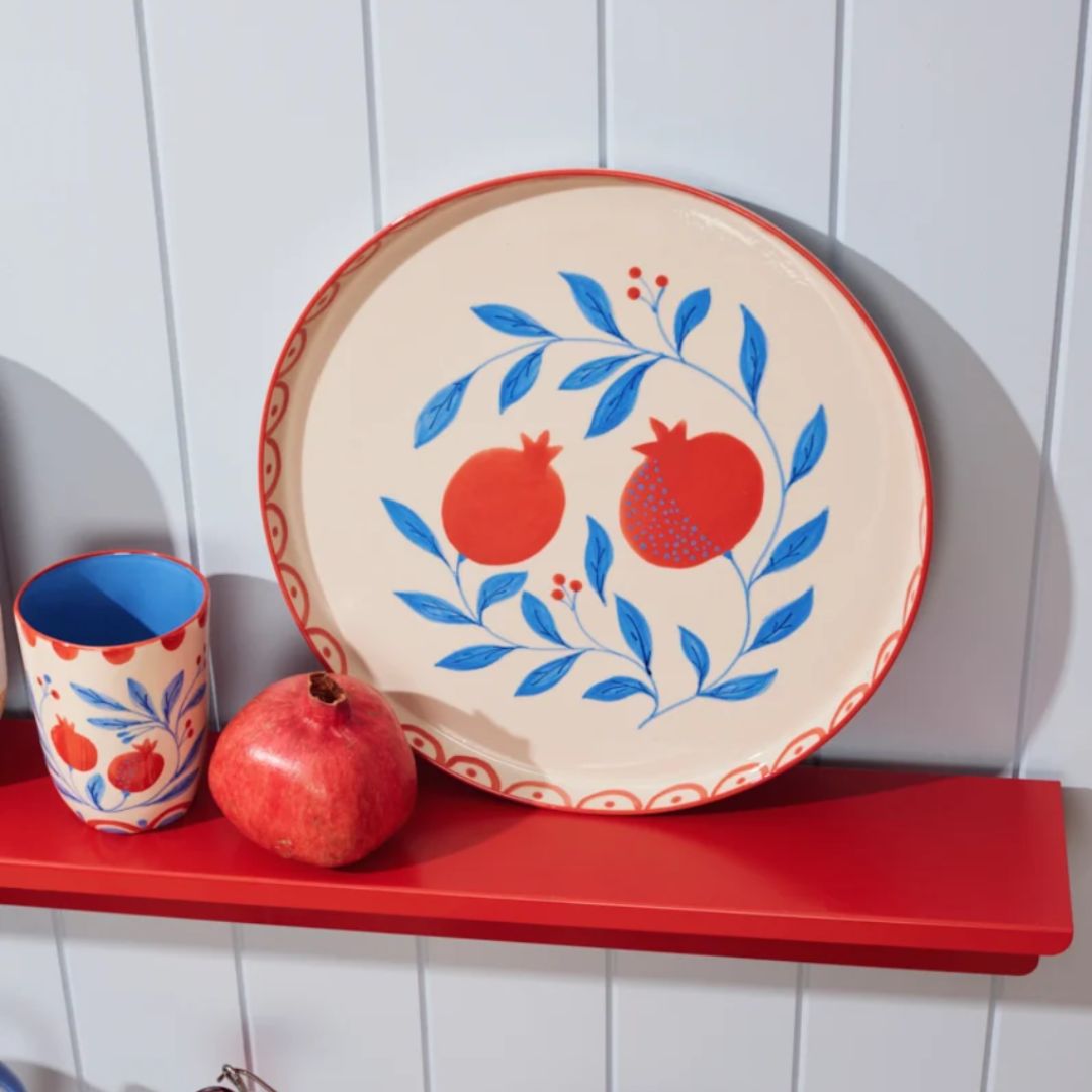 GRANADA Ceramic Pomegranate serving PLATTER, the best customized gift and gifts for her and for him from Inna Carton online shop Dubai, UAE!
