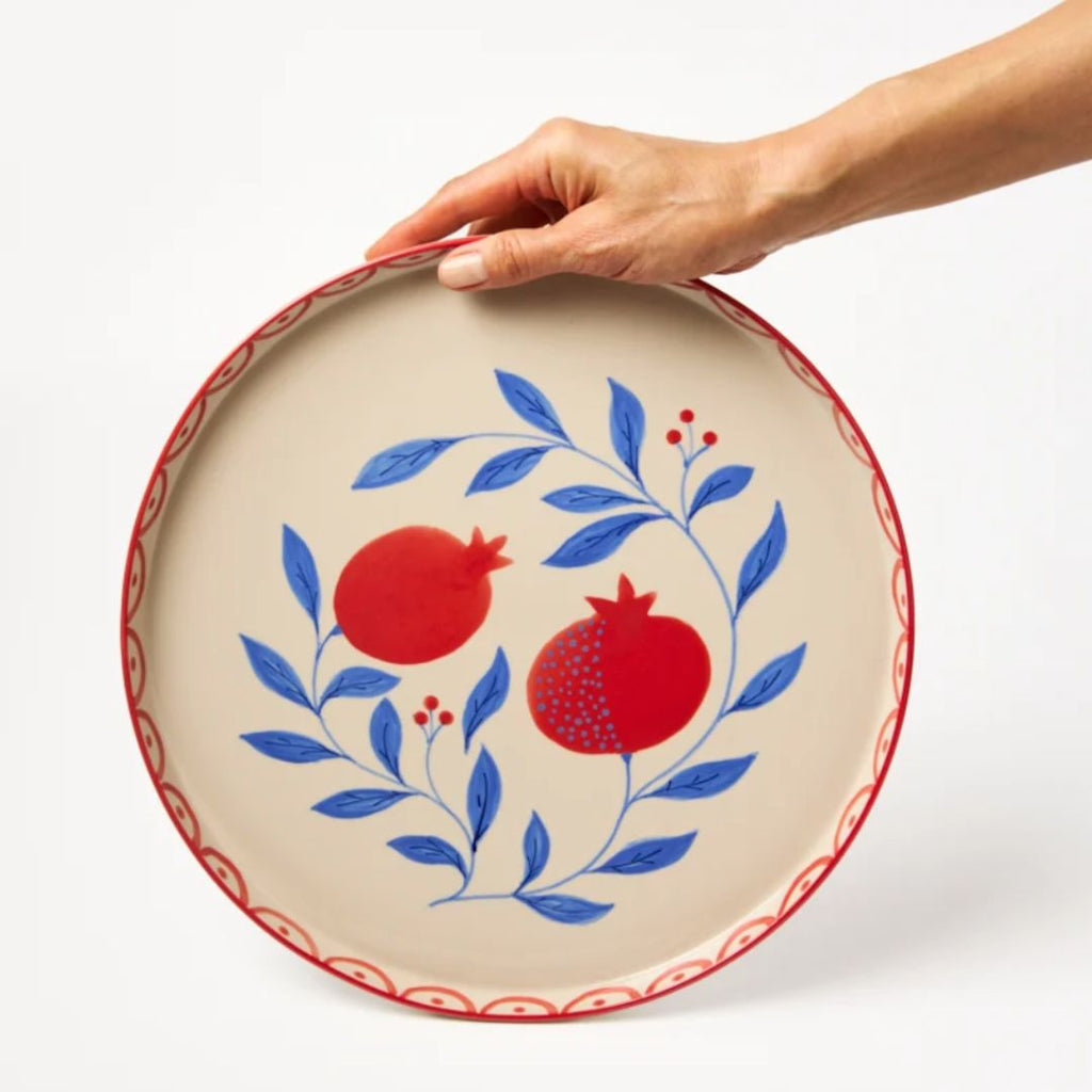 GRANADA Ceramic Pomegranate serving PLATTER, the best customized gift and gifts for her and for him from Inna Carton online shop Dubai, UAE!
