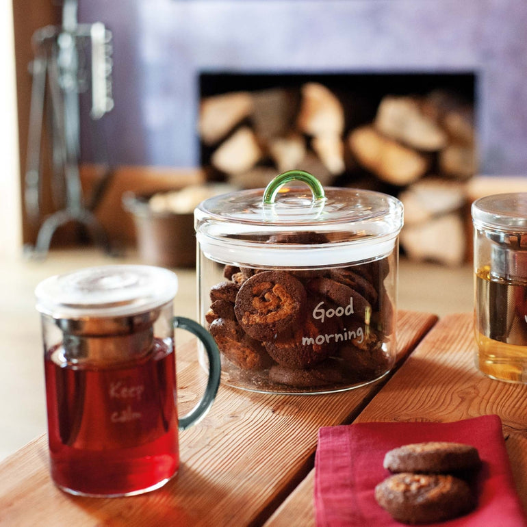 Keep Calm Glass Infuser Mug, the best customized gift and gifts for her and for him from Inna Carton online shop Dubai, UAE!
