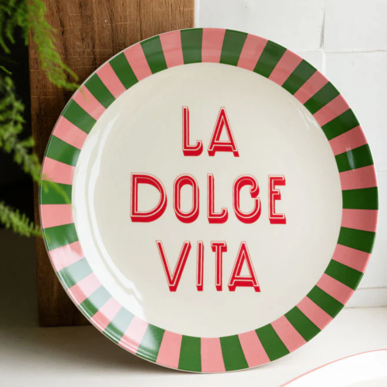 La Dolce Vita Dinner Plates, the best customized gift and gifts for her and for him from Inna Carton online shop Dubai, UAE!