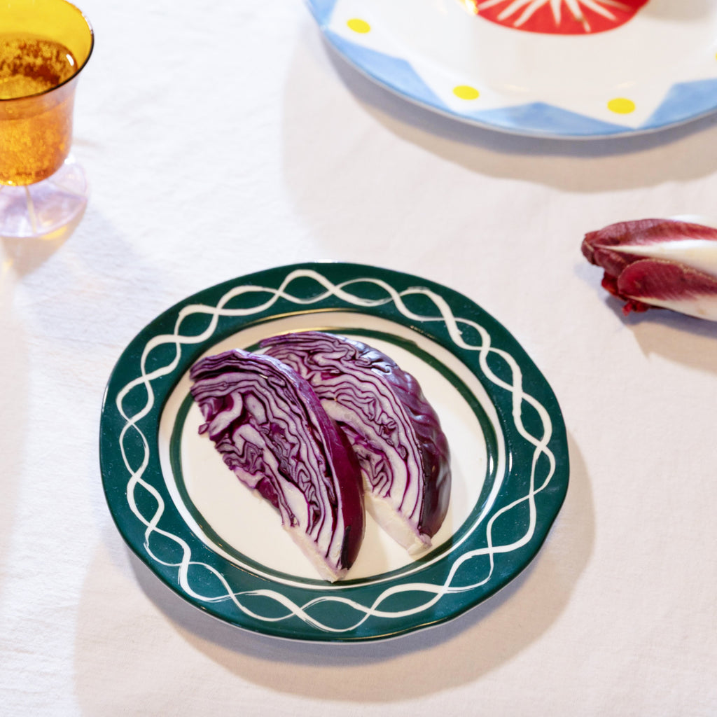 Plate Festivo Green Red, the best customized gift and gifts for her and for him from Inna Carton online shop Dubai, UAE!