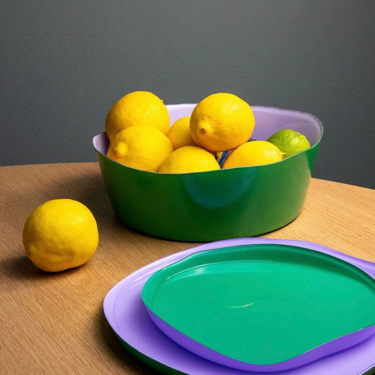 Splash Glass Serving Bowl Lilac & Green, the best customized gift and gifts for her and for him from Inna Carton online shop Dubai, UAE!
