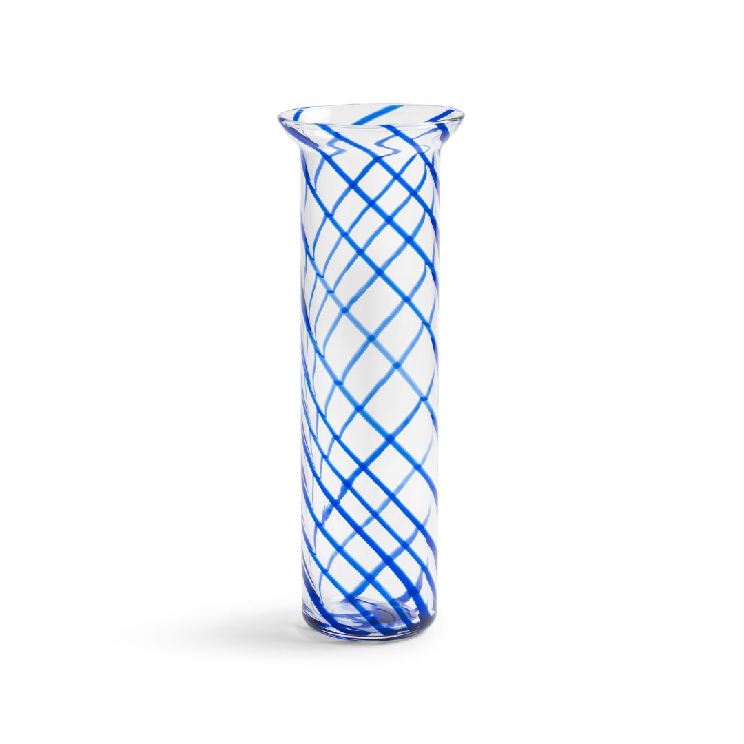 Vase Glass Yogu Spiral | Blue, the best customized gift and gifts for her and for him from Inna Carton online shop Dubai, UAE!
