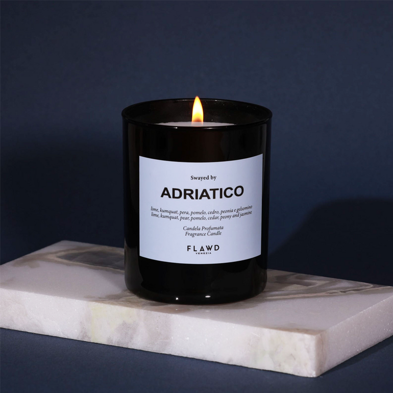 Adriatico Candle he wax is a blend of soy, bee, and coconut which is 100% natural and paraffin-free, the best customize gift and gifts for her and for him from Inna Carton online shop Dubai, UAE! 