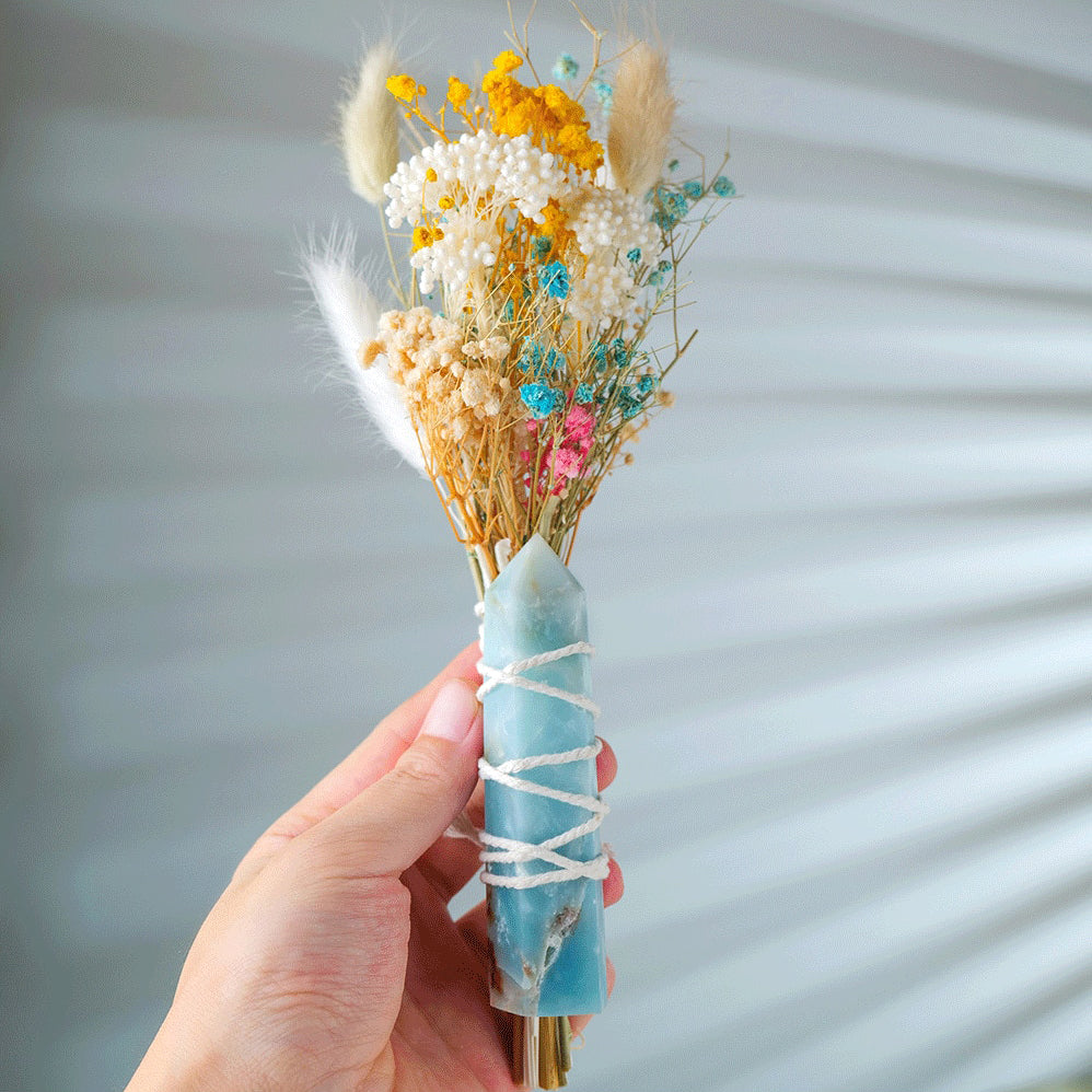 Botanical Flower Wand | Amazonite, the best-customized gift box and gifts for her and for him from Inna Carton online shop Dubai, UAE