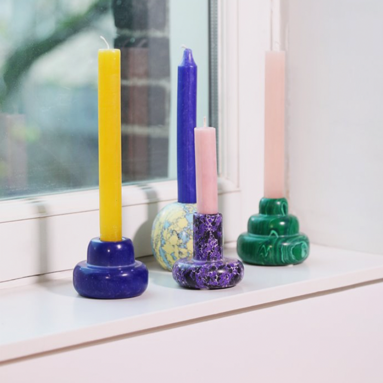 Marble Candle Holder | Yellow & Turquoise, the best-customized gift box and gifts for her and for him from Inna Carton online shop Dubai, UAE