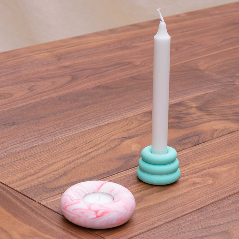 Swirl Candle Holder Mint, the best customize gift and gifts for her and for him from Inna Carton online shop Dubai, UAE!