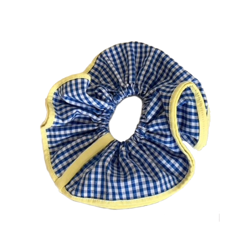 The Carreaux Scrunchy | Navy, the best-customized gift box and gifts for her and for him from Inna Carton online shop Dubai, UAE
