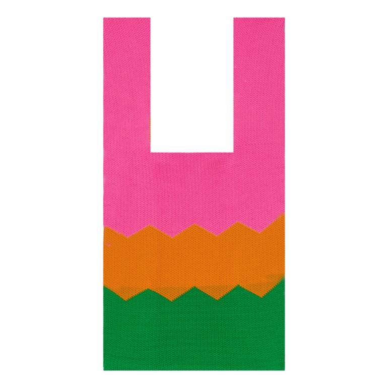 Zig Zag Knit Tote | Flamboyant, the best-customized gift box and gifts for her and for him from Inna Carton online shop Dubai, UAE