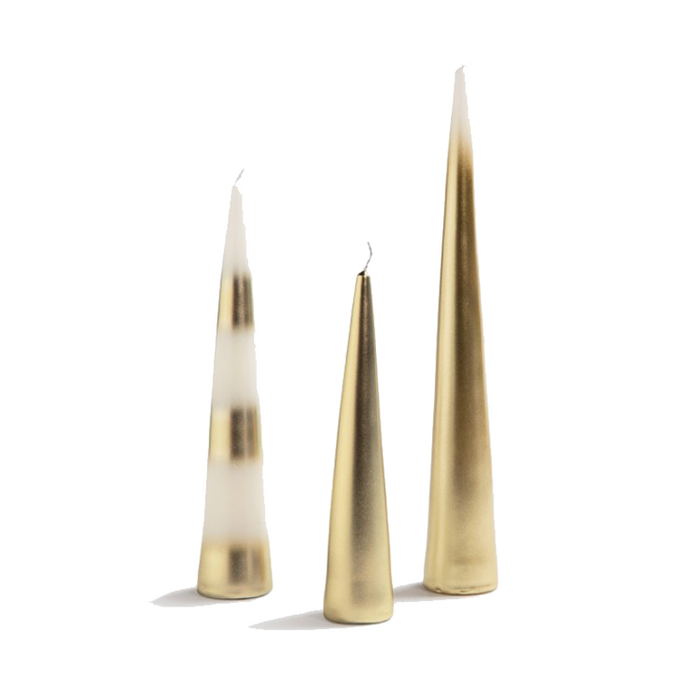 Javelin Candles Set of 3 | Gold, the best-customized gift box and gifts for her and for him from Inna Carton online shop Dubai, UAE